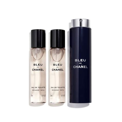 chanel bleu de chanel refillable travel spray 3x20ml|bleu de chanel twist and spray.